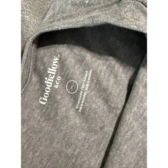 NWT Goodfellow & Co. Size XL Men Tee Shirt Floral Gray Crew Neck Causal Neutral - Picture 6 of 9